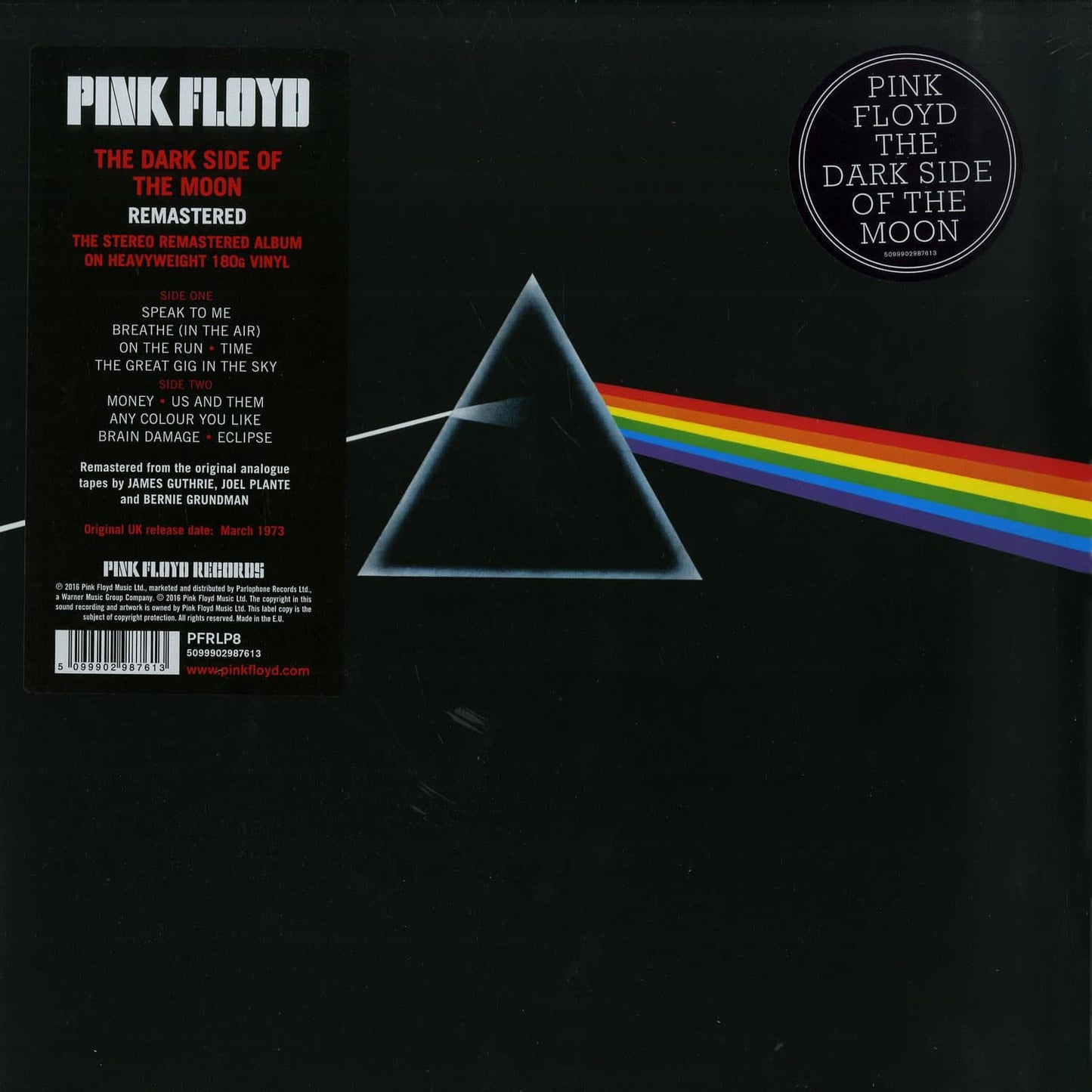 The Dark Side of the Moon (Remastered 180g Vinyl)