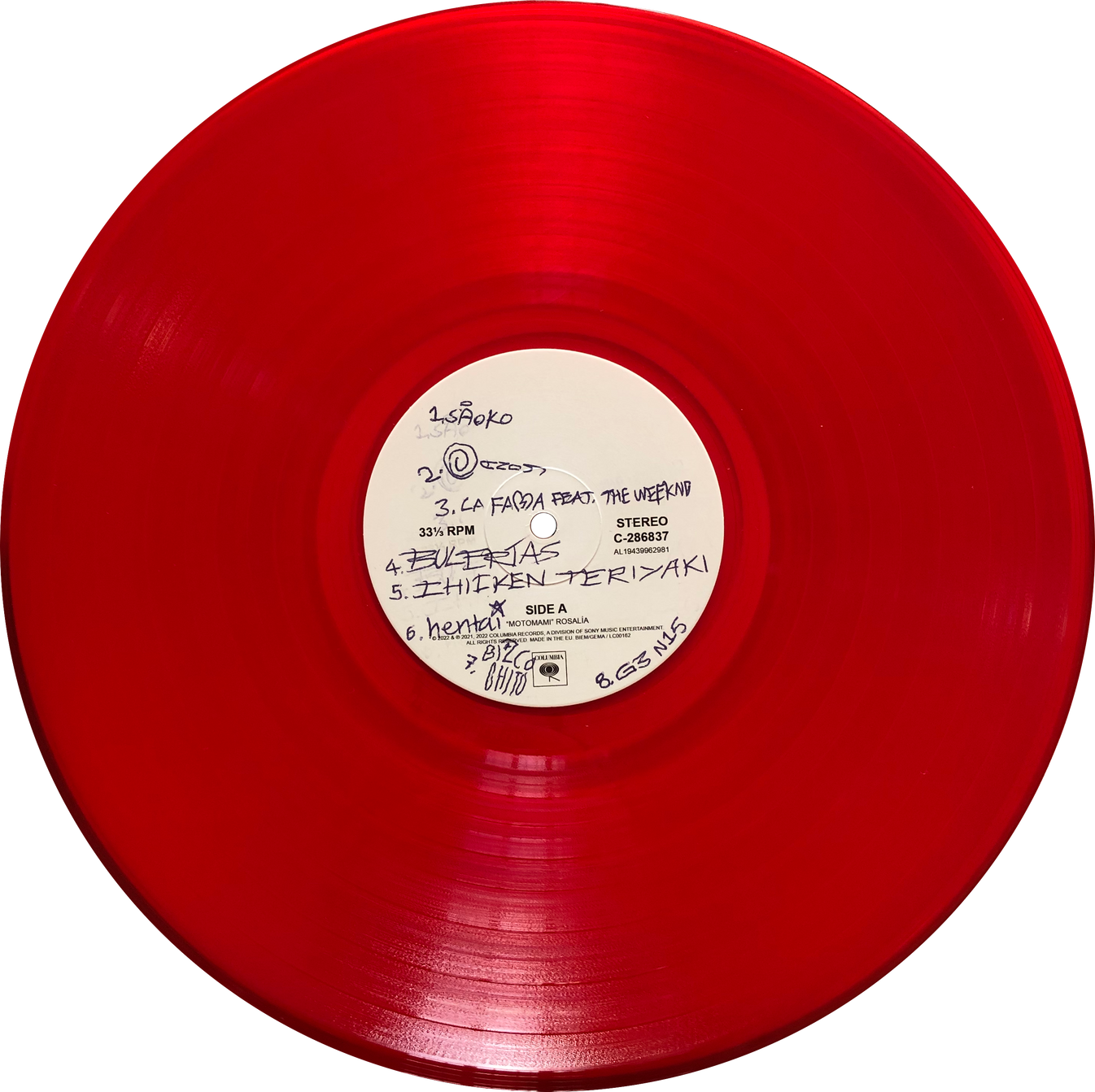 MOTOMAMI (Limited Edition Translucent Red Vinyl + Exclusive Graffiti S ...